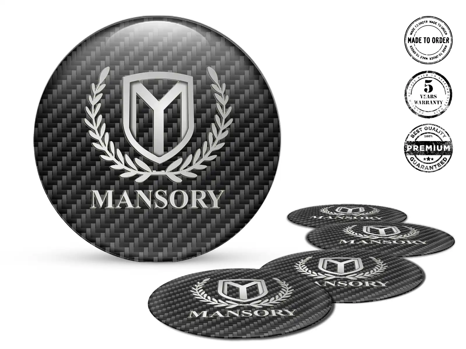 Mansory Calcomanía de Aro Estilo Edición de Cúpula Premium